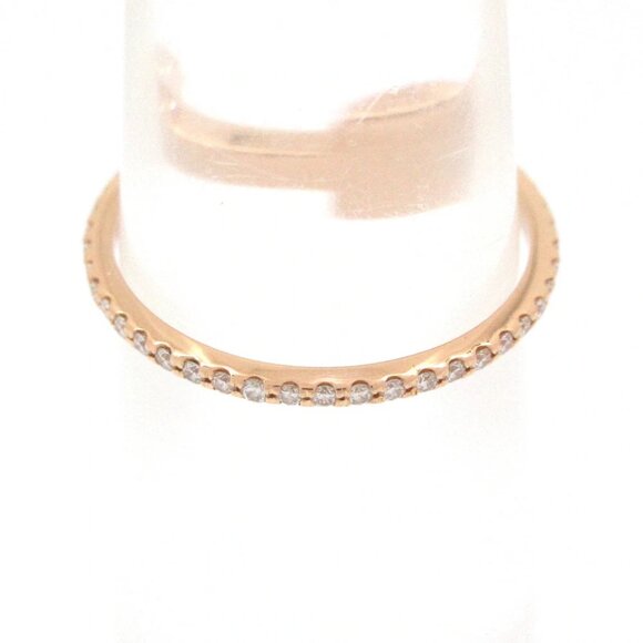 Auth TIFFANY & Co. Tiffany T Diamond Wire Band Ring - 18K Rose Gold Diamond Ring - Picture 2 of 6